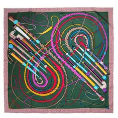 Luxurious Brand Square Twill Scarf